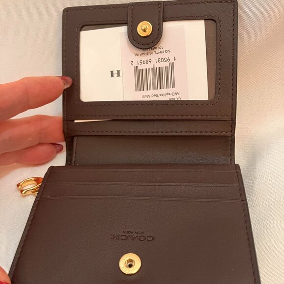 Coach Signature Fairytale Rose Snap Wallet & Box NWT - Picture 4 of 8